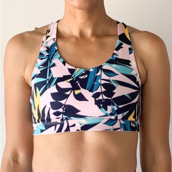 Old Navy Other - SOLD Old Navy | Palm Tree Tropical Medium Support Strappy Sports Bra Size Medium